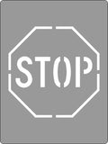 Poly Stencil Stop Sign | Warehouse Floor Marking | Uniform Safety Signs