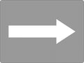 600x600mm 6mm Corflute Class 1 Reflective Arrow Sign