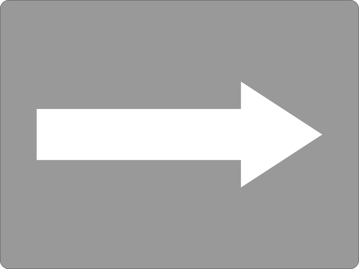600x400mm Arrow Poly Stencil | Warehouse Floor Marking | Uniform Safety Signs