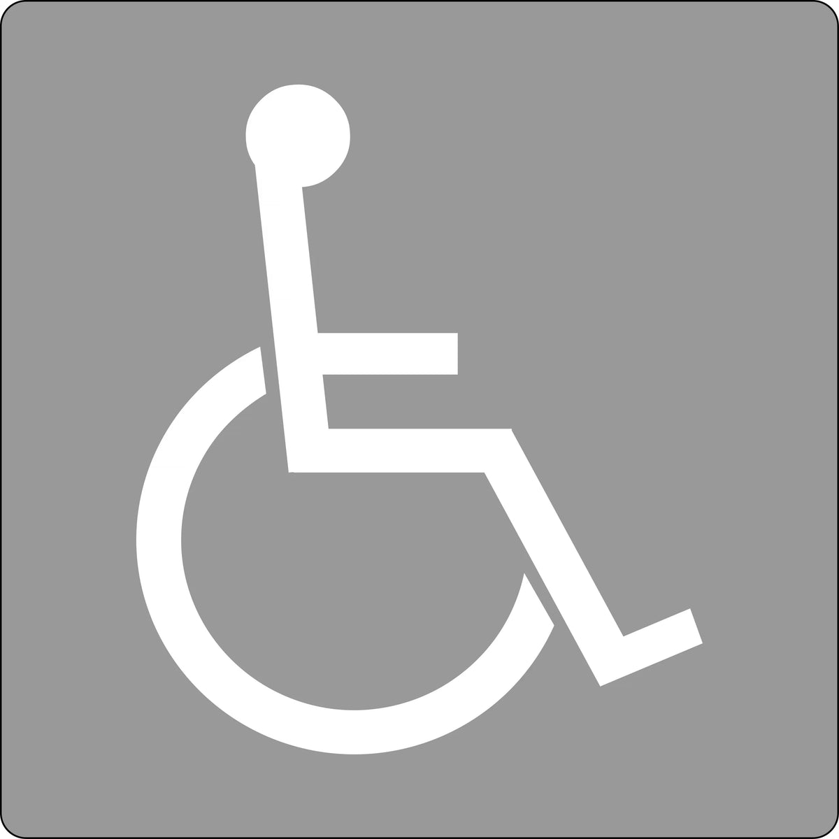 800mm Symbol Height Disabled Picto | Facility Access | Uniform Safety Signs