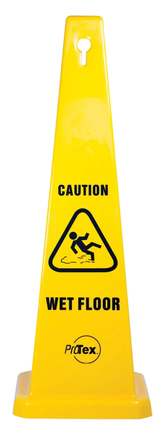 890mm Caution Wet Floor Safety Cone | Facility Maintenance | Uniform Safety Signs