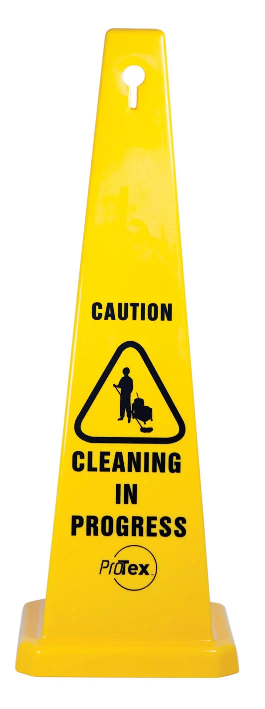 890mm Caution Cleaning Safety Cone | Facility Maintenance | Uniform Safety Signs