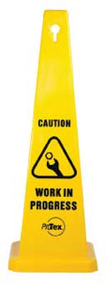890mm Caution Work In Progress Cone | Roadworks | Uniform Safety Signs