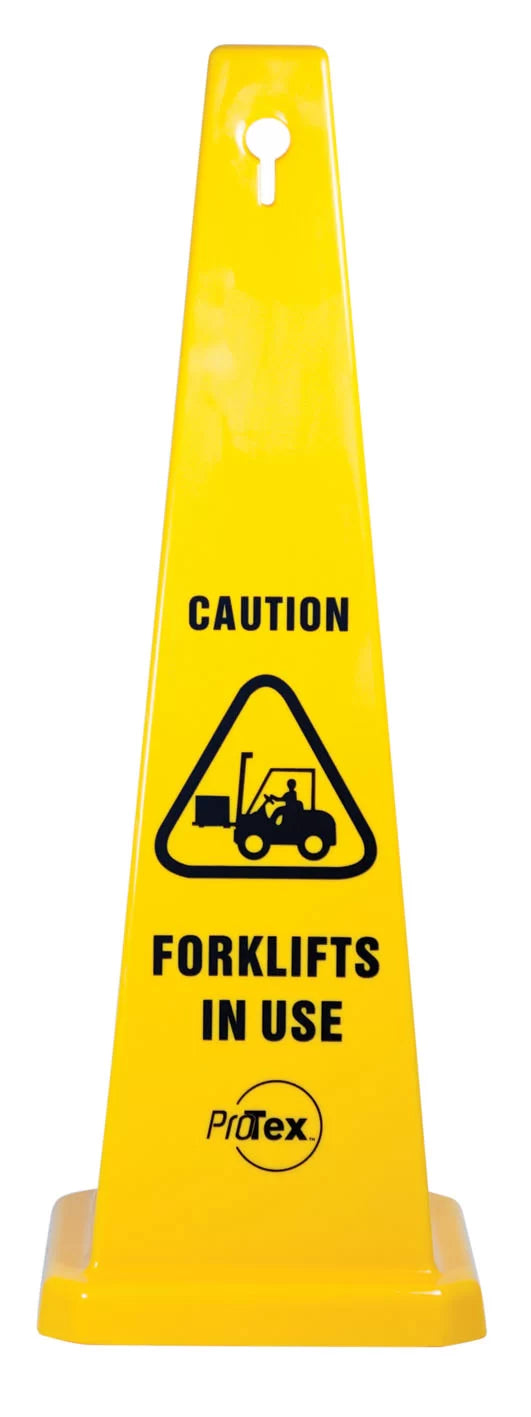 890mm Forklift Safety Cone | Industrial Warehouses | Uniform Safety Signs