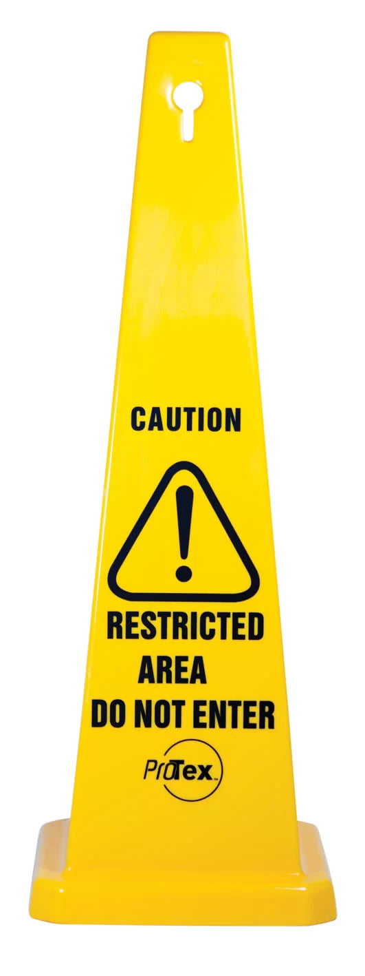 890mm Restricted Area Safety Cone | Industrial Zones | Uniform Safety Signs