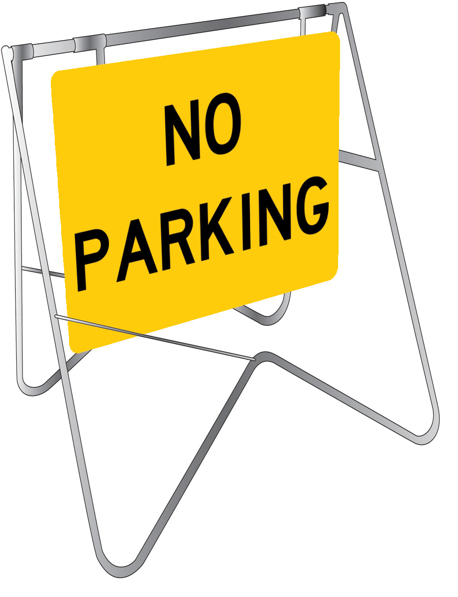 600x600mm Metal No Parking Class 1 Reflective Sign