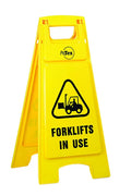 Plastic A-Frame Forklifts in Use Sign | Warehouse Safety | Uniform Safety Signs