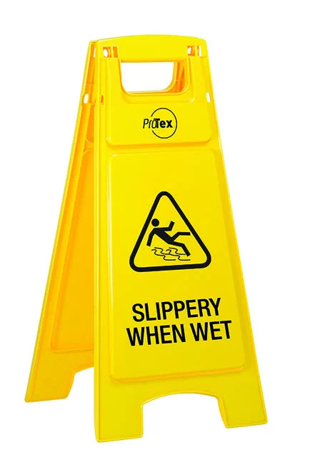 Plastic A-Frame Slippery When Wet Sign | Indoor Facilities | Uniform Safety Signs