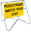 Pedestrians Watch Your Step Sign | Site Access | Uniform Safety Signs