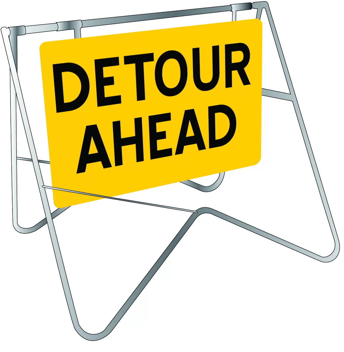 Class Metal Detour Ahead Sign | Roadworks | Uniform Safety Signs