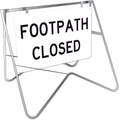 600x600mm Metal Footpath Closed Reflective Swing Stand Sign