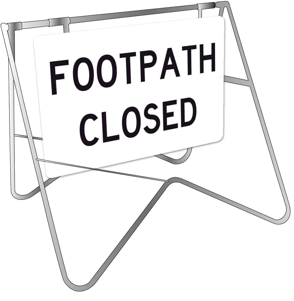 Footpath Closed Swing Stand Signage | Urban Maintenance | Uniform Safety Signs