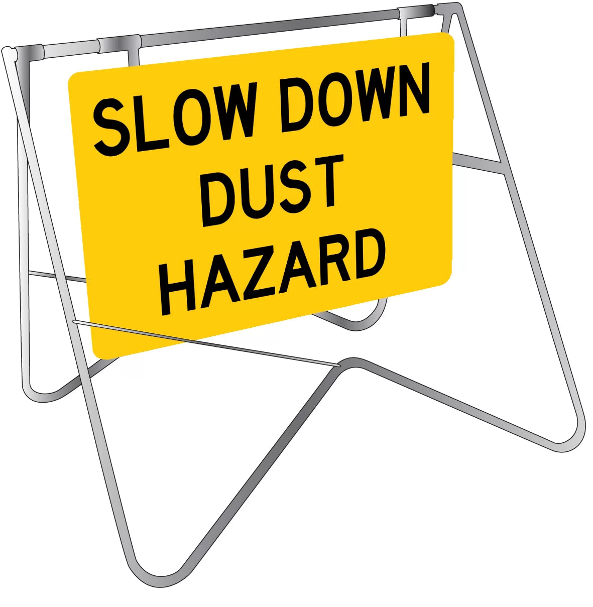 Slow Down Dust Hazard Sign | Construction and Mining Sites | Uniform Safety Signs