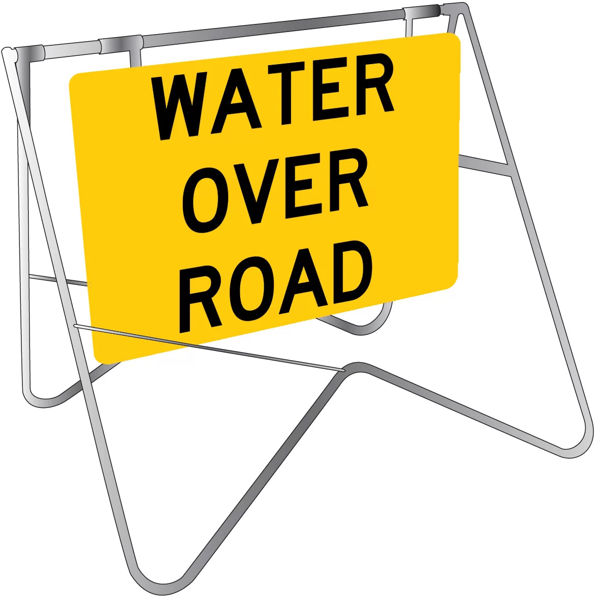 Class 1 Metal Water Over Road Sign | Roadworks | Uniform Safety Signs