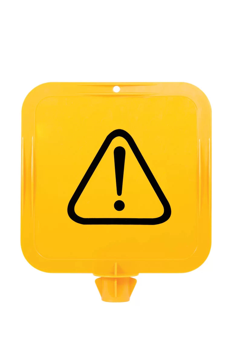 Warning Triangle & Exclamation Lock-in Frame | Roadworks | Uniform Safety Signs