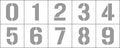 100mm Poly Number Stencils | Warehouse Floor Marking | Uniform Safety Signs