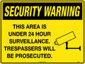 Metal Security Warning Sign | Site Perimeter Control | Uniform Safety Signs