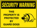 Metal Guard Dog Warning Sign | Property Security | Uniform Safety Signs