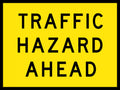 1200x600mm 6mm Corflute Class 1 Reflective Traffic Hazard Sign | Uniform Safety Signs