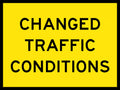 1200x900mm Changed Traffic Conditions Sign | Roadworks | Uniform Safety Signs