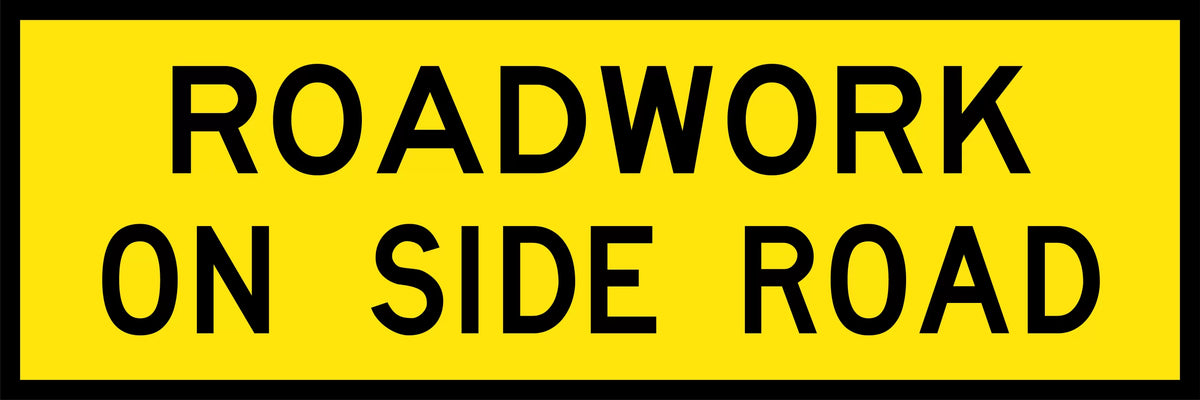 1800x600mm Roadwork Sign | Roadside Hazard Warning | Uniform Safety Signs