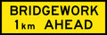 1800x600mm Bridgework Sign | Roadwork Zones | Uniform Safety Signs