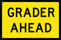 900x600mm Grader Ahead Sign | Roadworks | Uniform Safety Signs