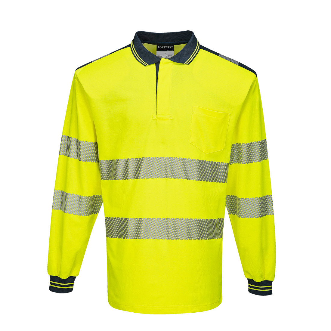 Hi-Vis Long Sleeve Polo Shirt - view 1