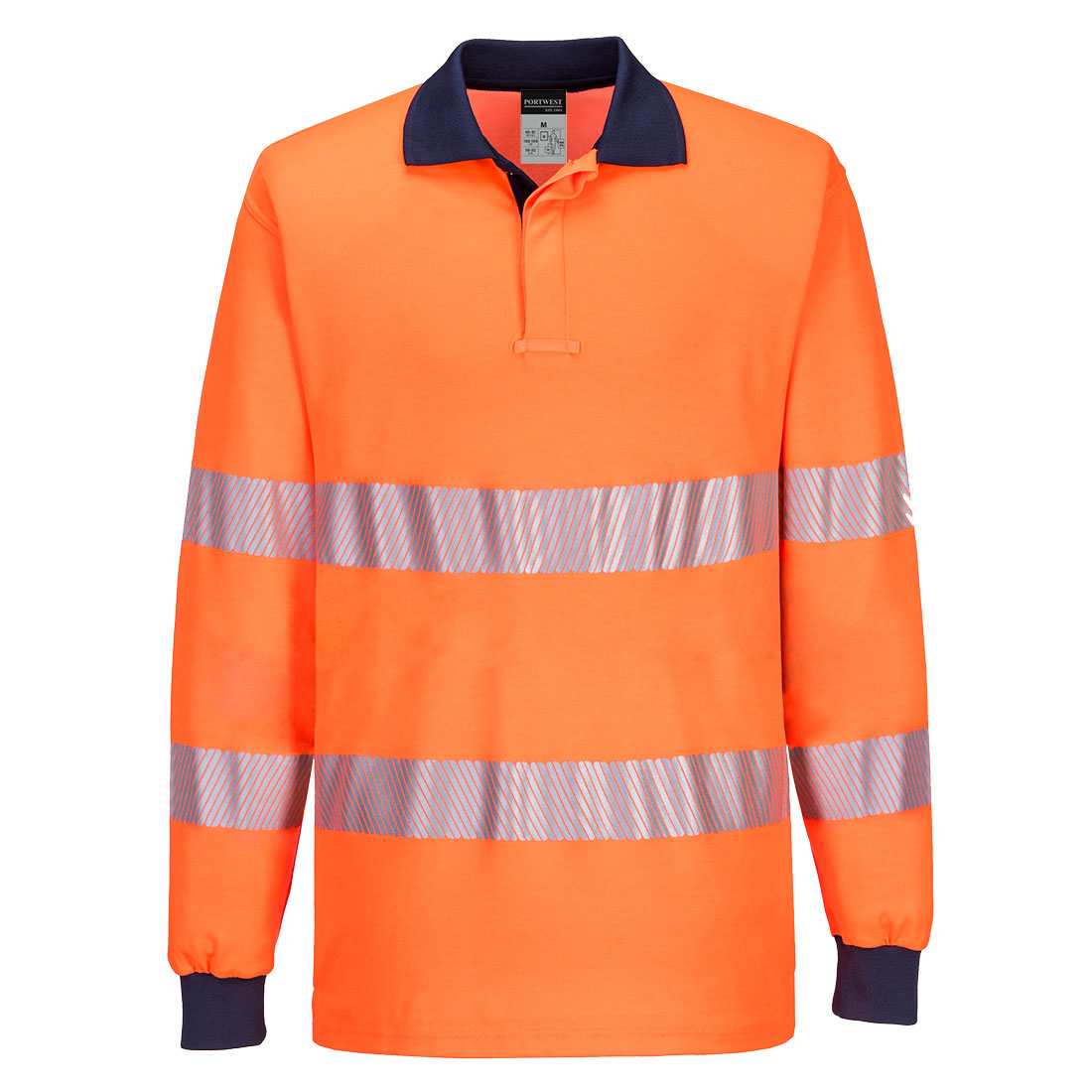 Hi-Vis Long Sleeve Polo Shirt - view 1