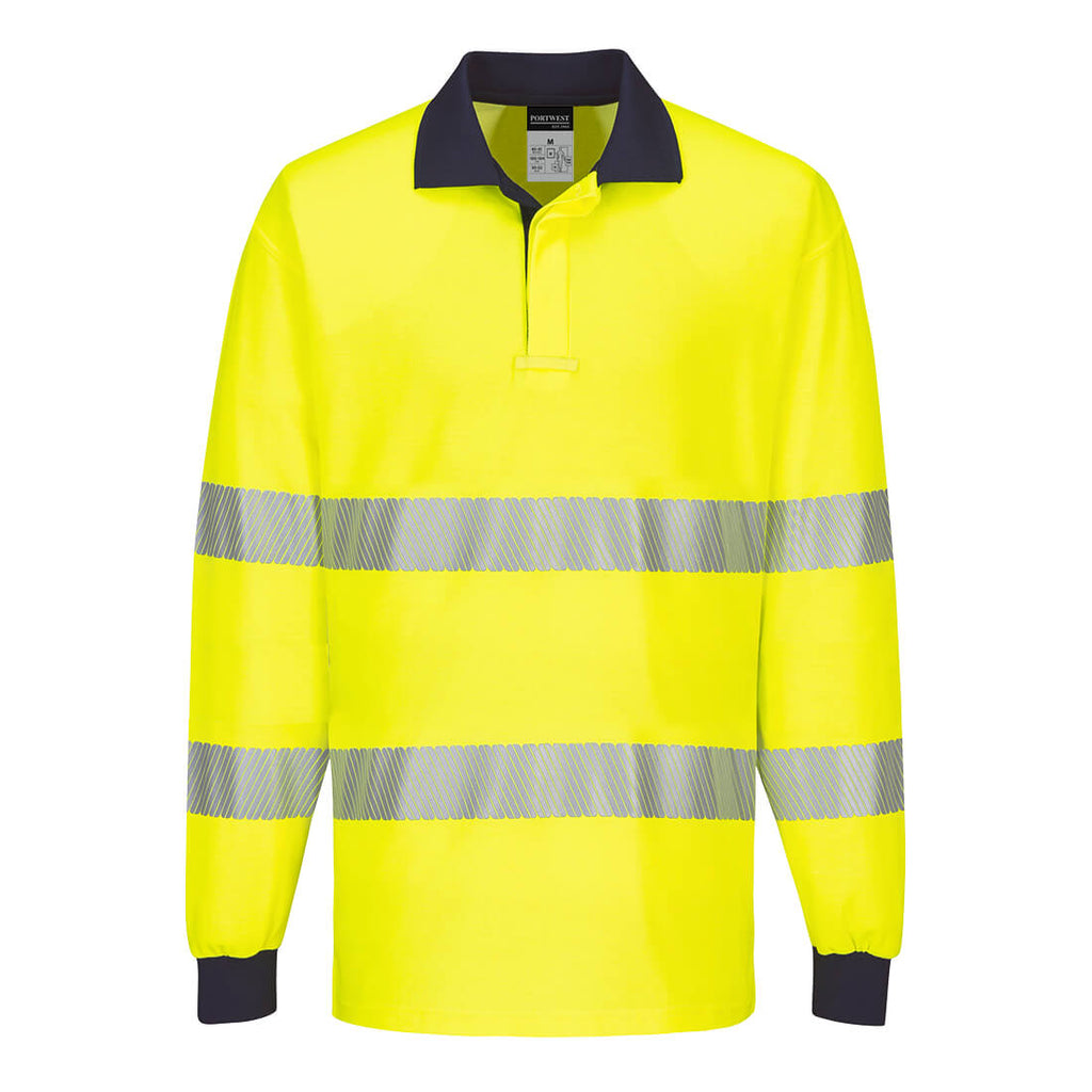 Hi-Vis Long Sleeve Polo Shirt - view 3