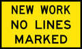 1500x900mm New Work Sign | Roadworks | Uniform Safety Signs