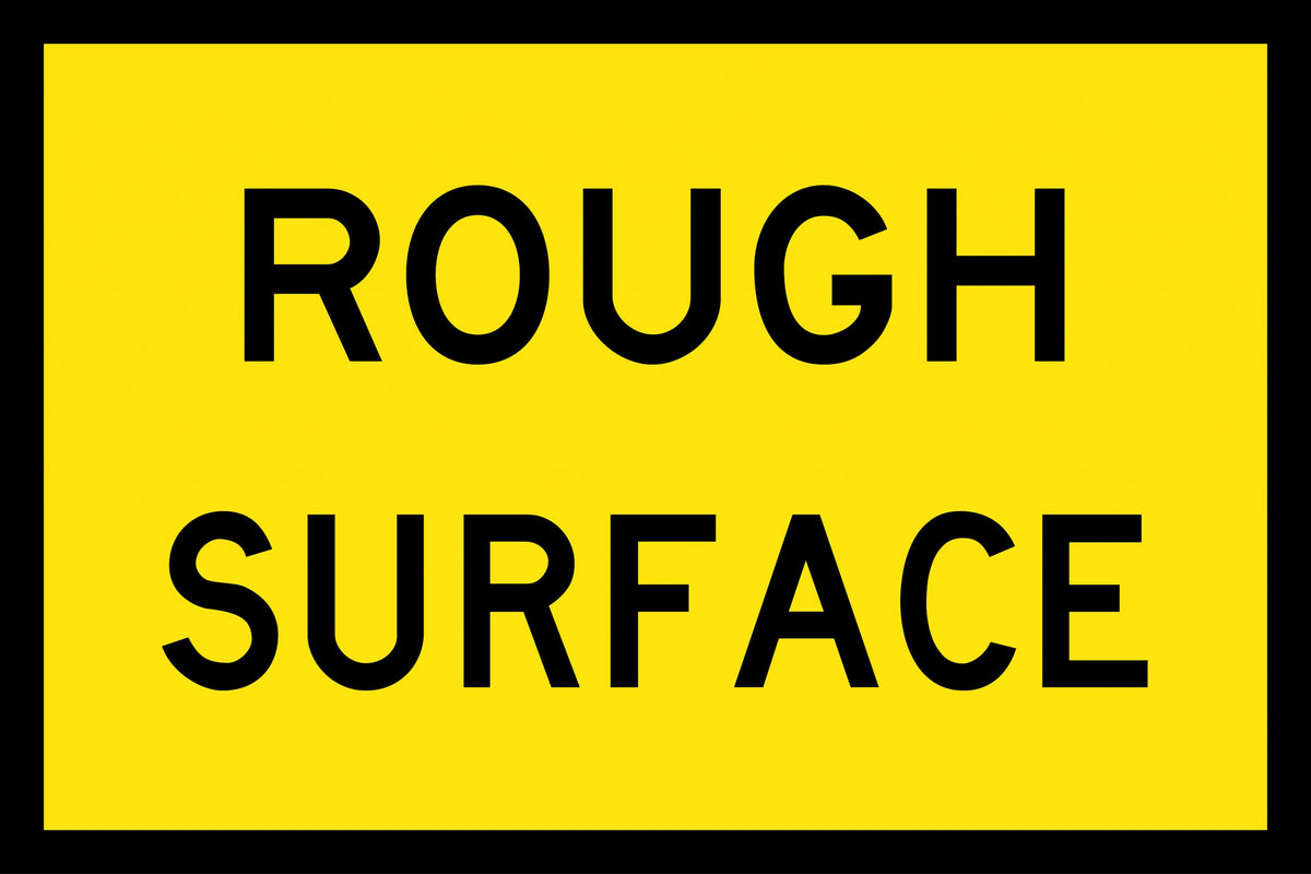900x600mm Metal Class 1 Reflective Rough Surface Sign