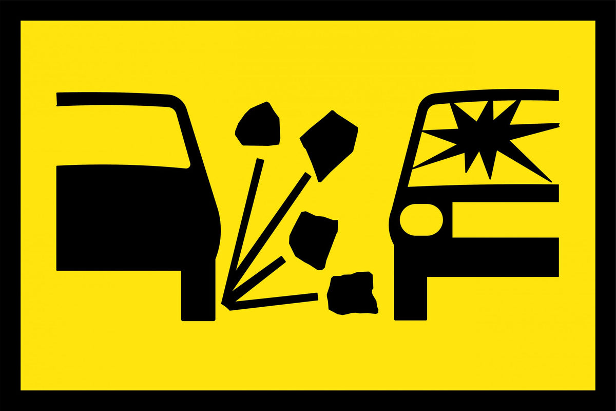 900x600mm Metal Loose Surface Reflective Safety Sign