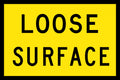 Class 1 Reflective Loose Stones Sign | Roadworks | Uniform Safety Signs