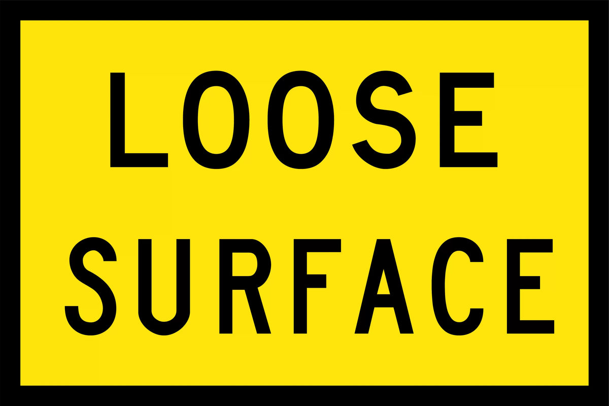 Class 1 Reflective Loose Stones Sign | Roadworks | Uniform Safety Signs
