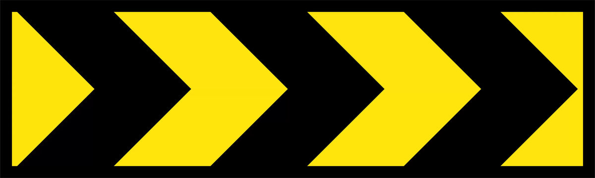 Class 1 Reflective Chevron | Roadwork Guidance | Uniform Safety Signs