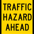 600x600mm Corflute Traffic Hazard Sign | Roadworks | Uniform Safety Signs