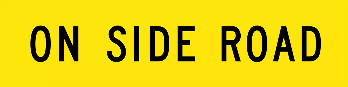 600x600mm 6mm Corflute Class 1 Reflective On Side Road Sign | Uniform Safety Signs