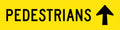 Corflute Pedestrian Arrow Sign | Warehouse Walkways | Uniform Safety Signs