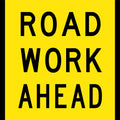 Aluminium Road Work Ahead Sign | Roadworks | Uniform Safety Signs