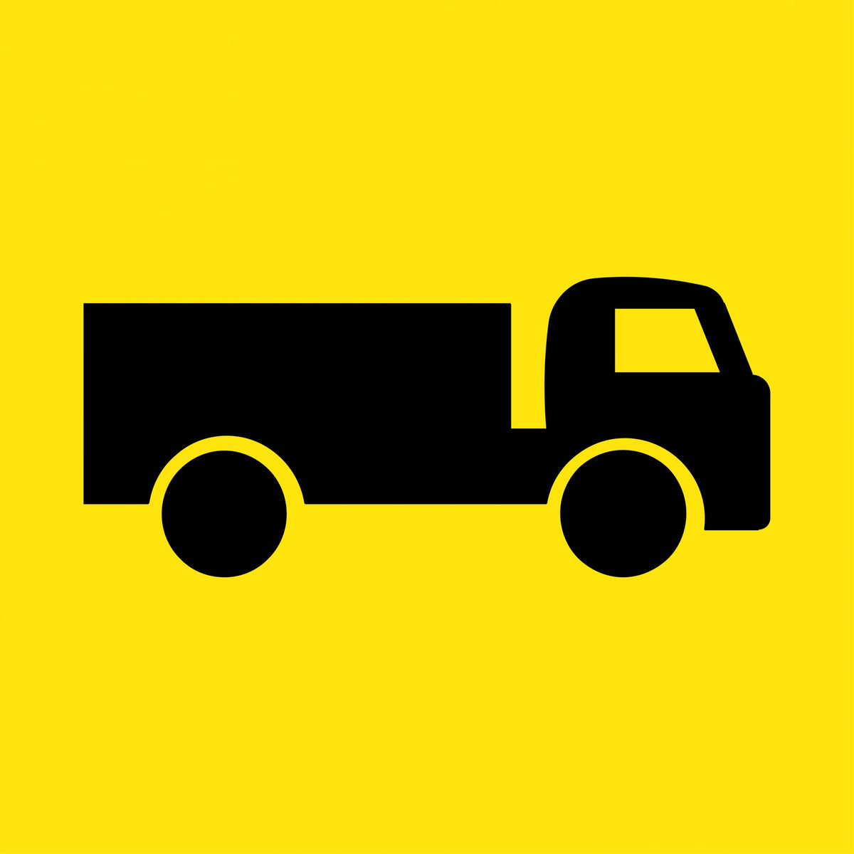 600x600mm 6mm Corflute Class 1 Reflective Truck Symbol Sign