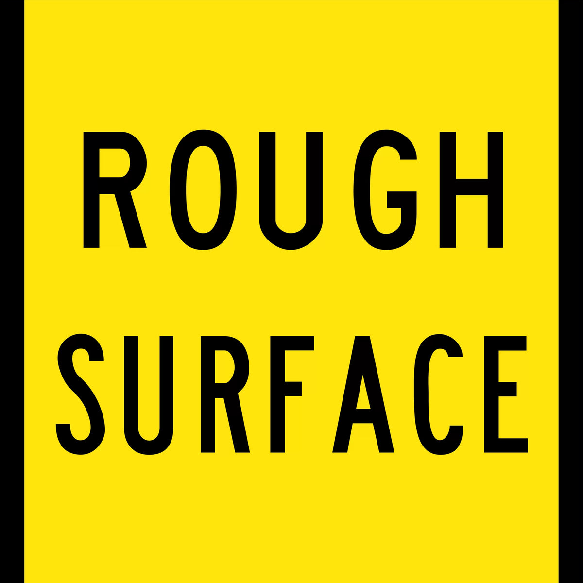 Rough Surface Warning Sign | Industrial Sites | Uniform Safety Signs