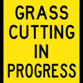 Corflute Grass Cutting Sign | Council and Park Maintenance | Uniform Safety Signs