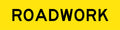 1200x600mm 6mm Corflute Class 1 Reflective Roadwork Sign