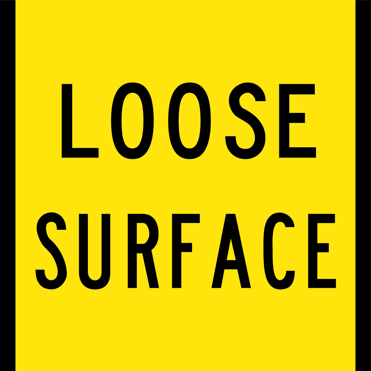 Corflute Loose Surface Sign | Roadworks and Site Access | Uniform Safety Signs