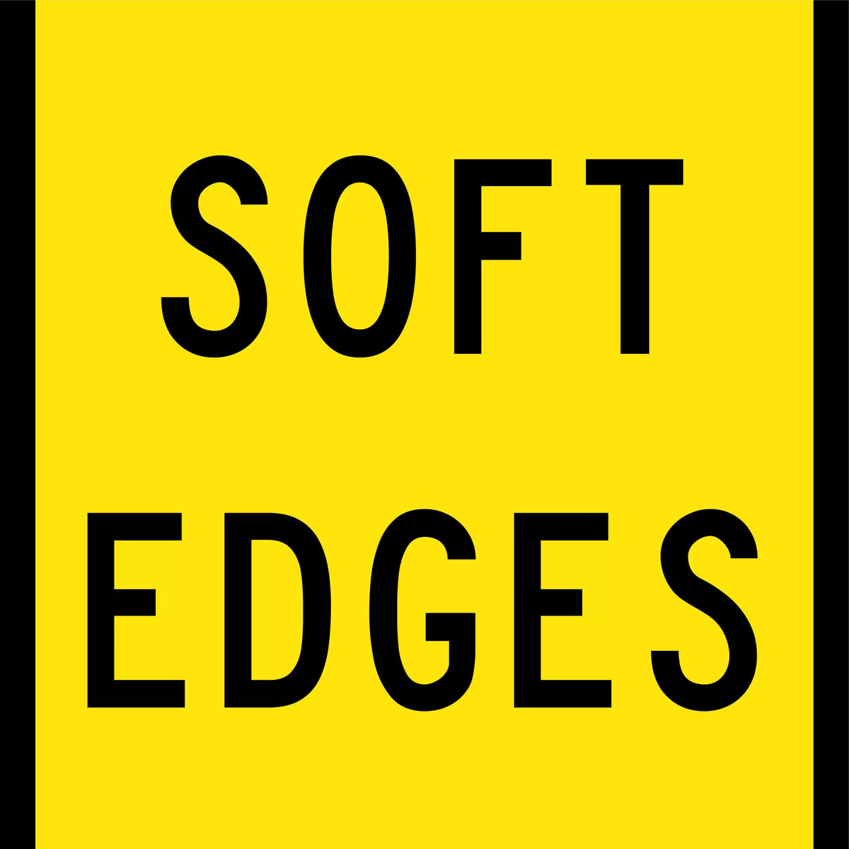 600x600mm Corflute Soft Edges Sign | Roadworks | Uniform Safety Signs