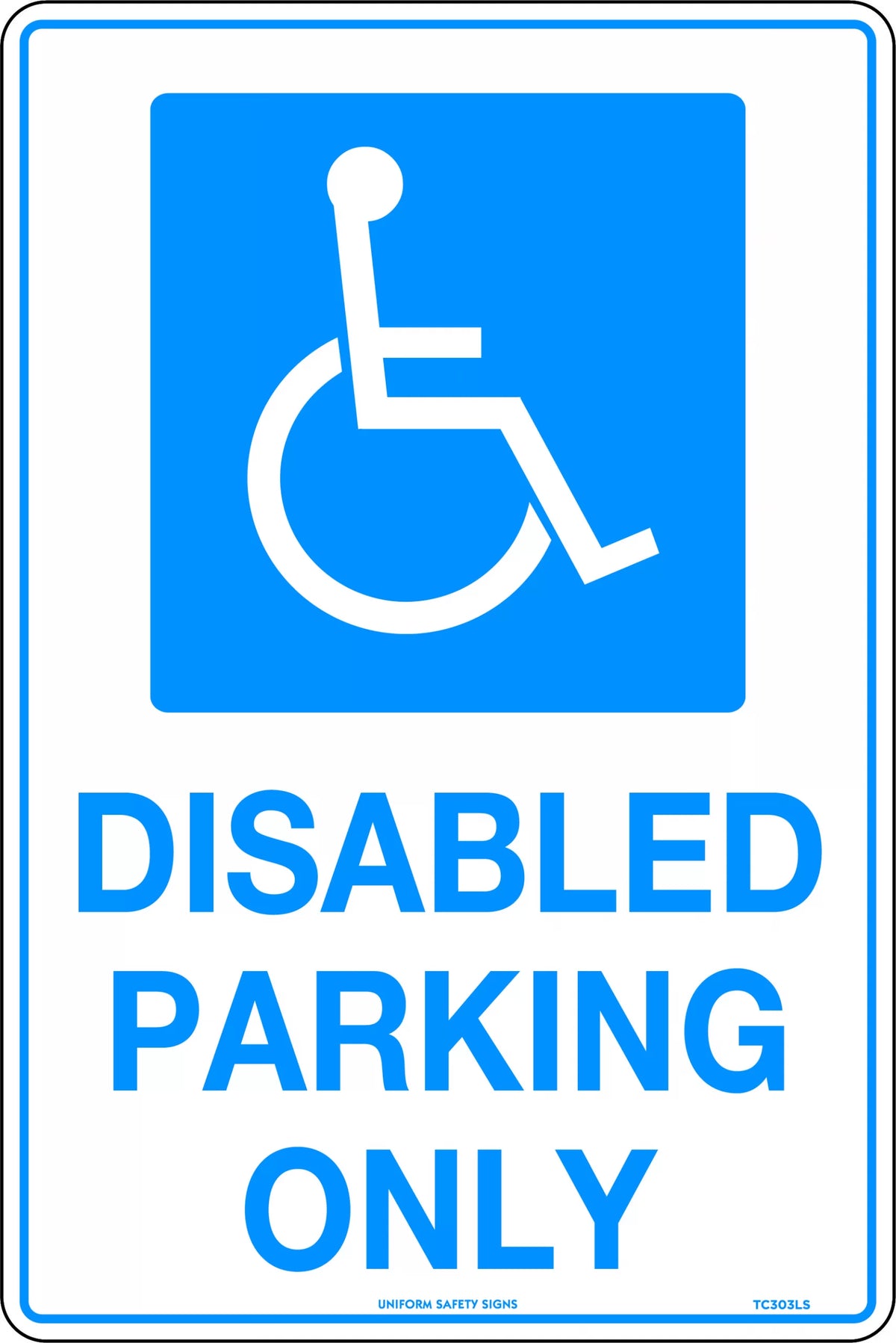 450x300mm Metal Parking Sign | Accessible Bays | Uniform Safety Signs
