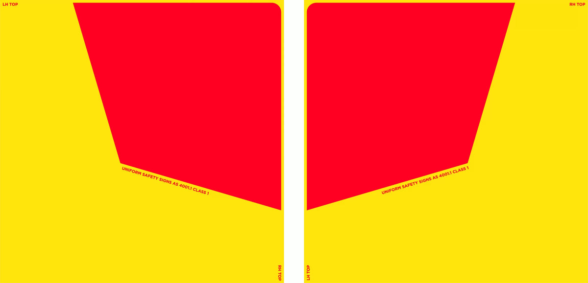300x300mm Rear Marker Plates | Vehicle Visibility | Uniform Safety Signs