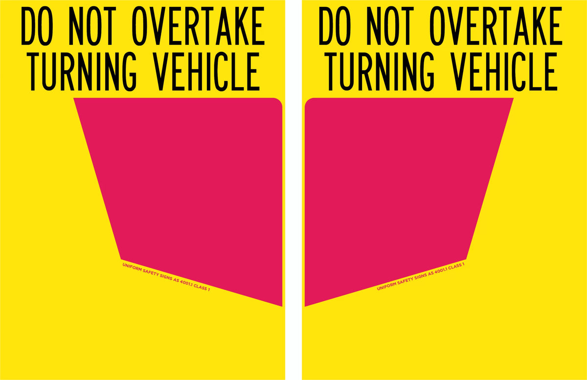 300x400mm Rear Marker Plate | Heavy Vehicle Use | Uniform Safety Signs