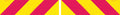 400x100mm Self Adhesive Class 1 Pair Candy Stripes VSB Code 41a 41b Sign | Uniform Safety Signs